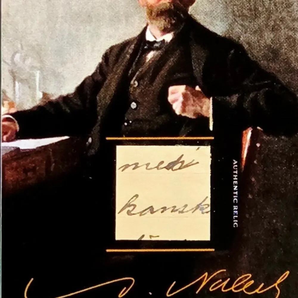 Authentic Alfred Nobel Handwriting Relic Piece of History Peace Prize
